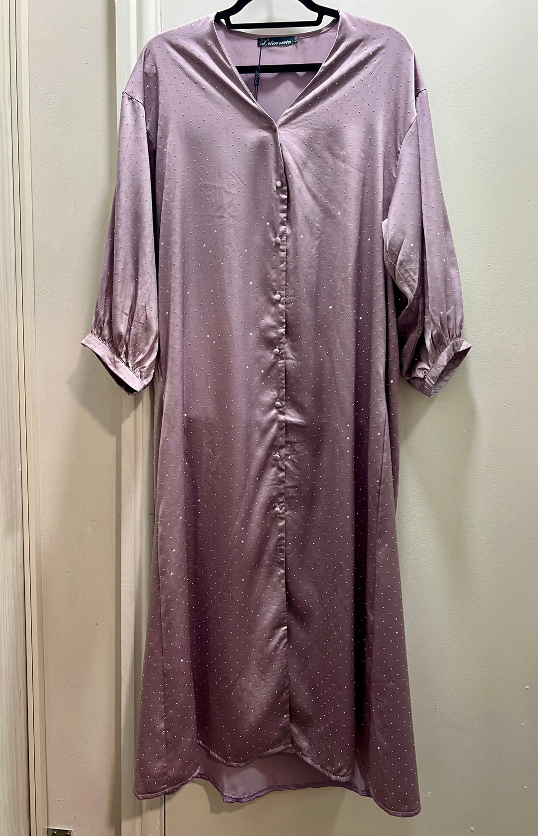 Rhinestone Satin Midi Dresses
