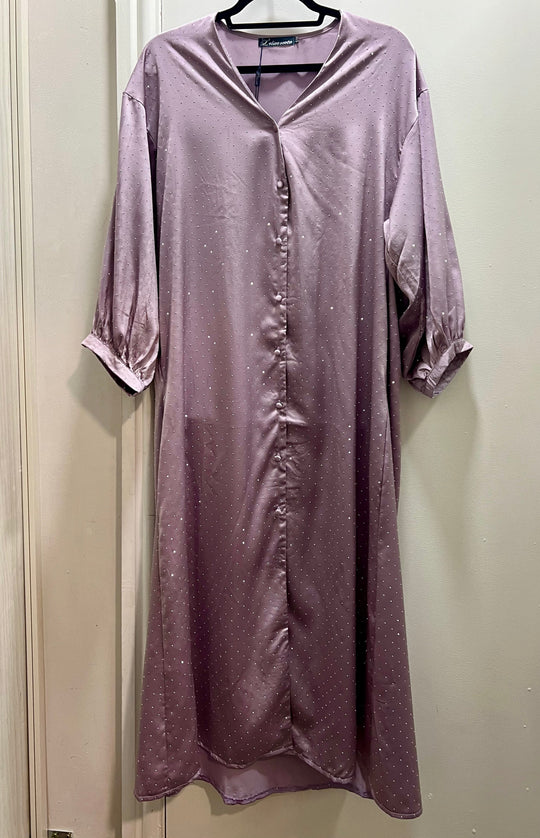 Rhinestone Satin Midi Dresses