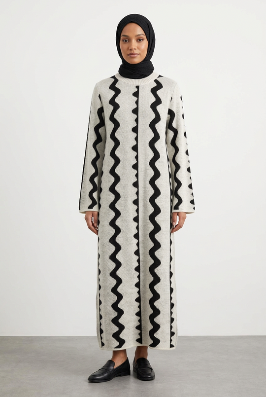 Knitted Midaxi Jumper Winter  Dress