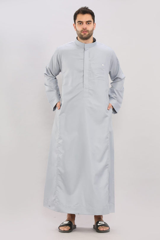 Oxford Collar Thobe/ Jubbah  - Grey
