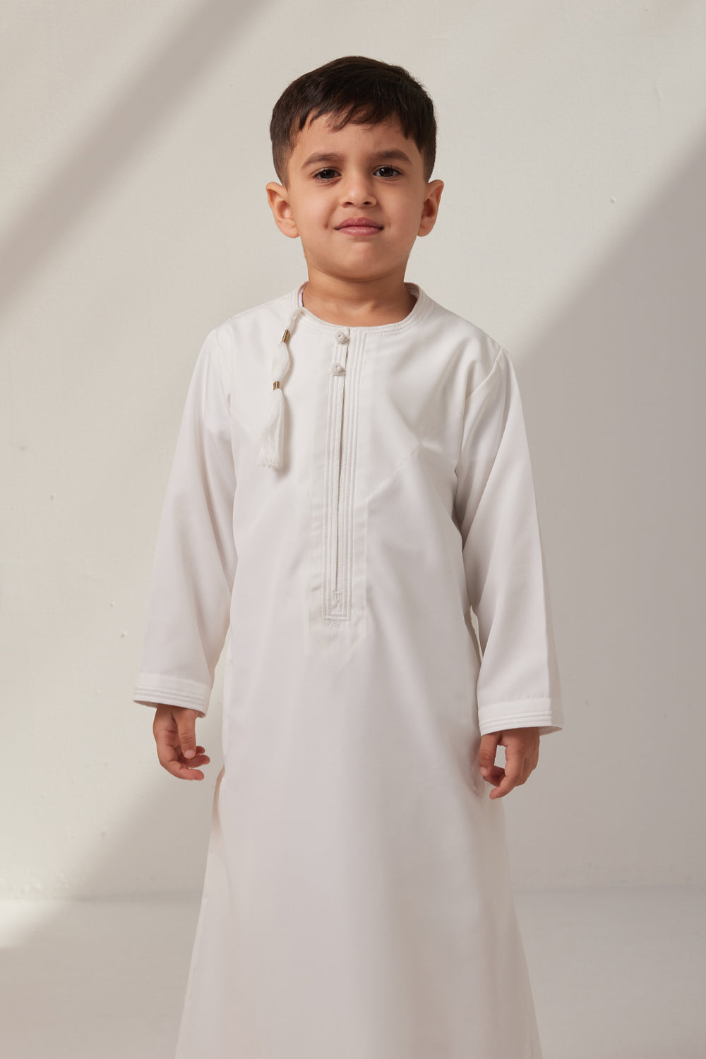 Baby Faris Omani Rompers - ivory