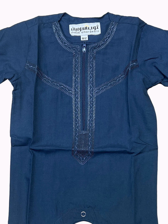 Baby Emirati Rompers in Dark Ocean Blue