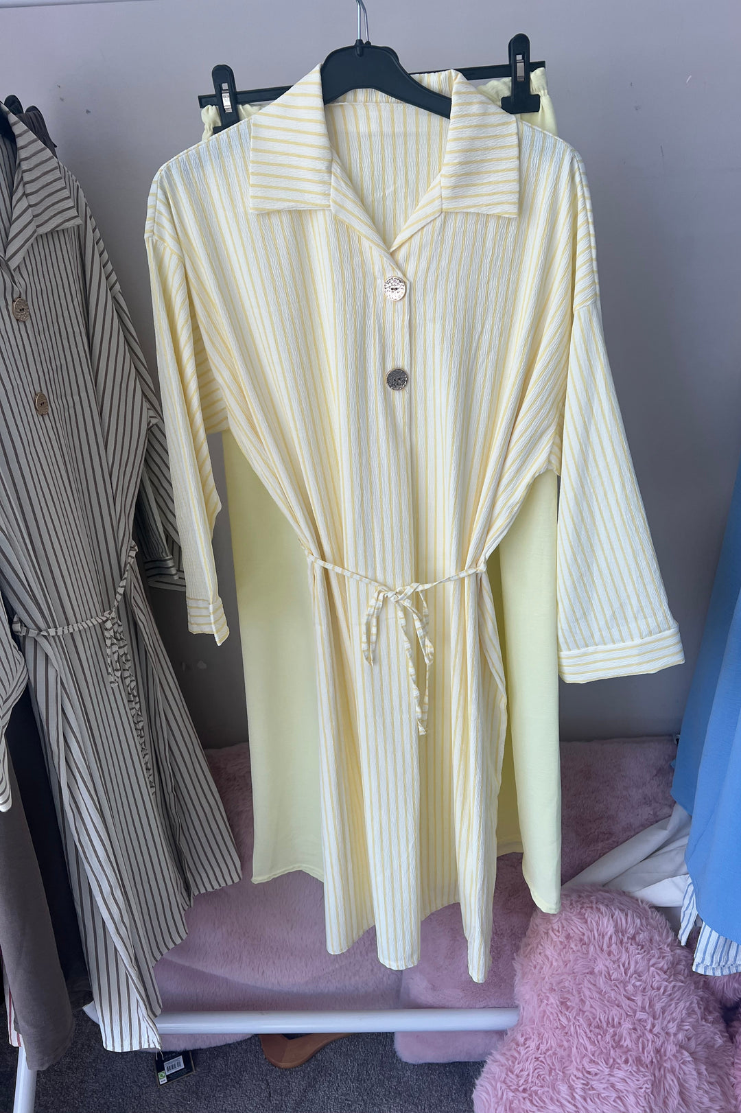 Striped Coords set with belt
