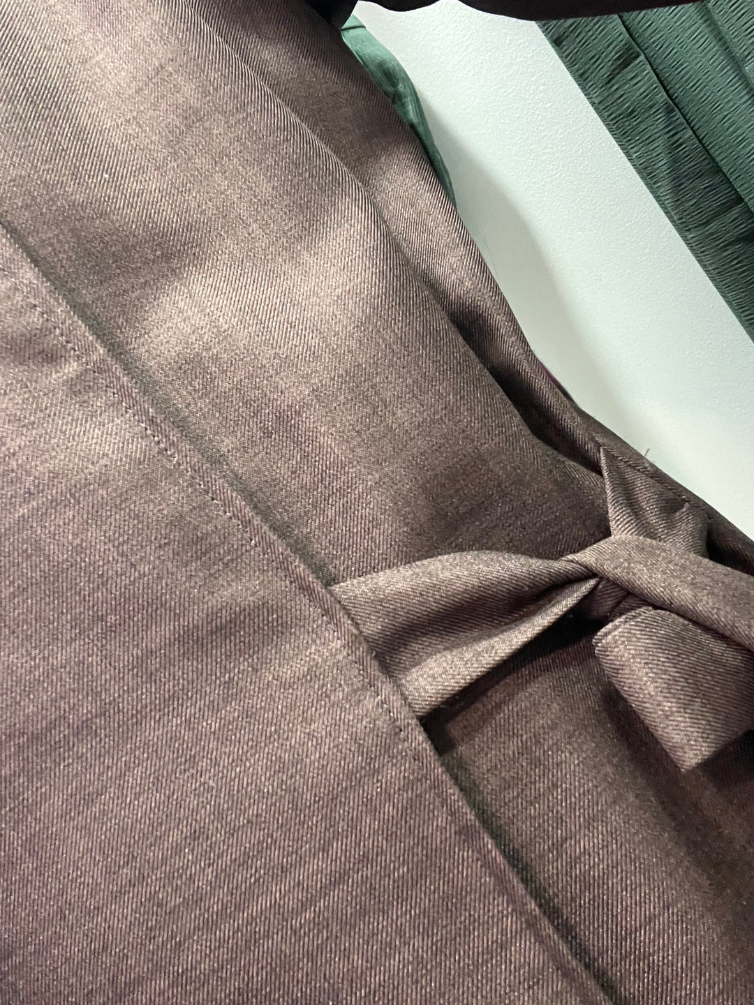 Linen Look Side Knot Wrap Abaya