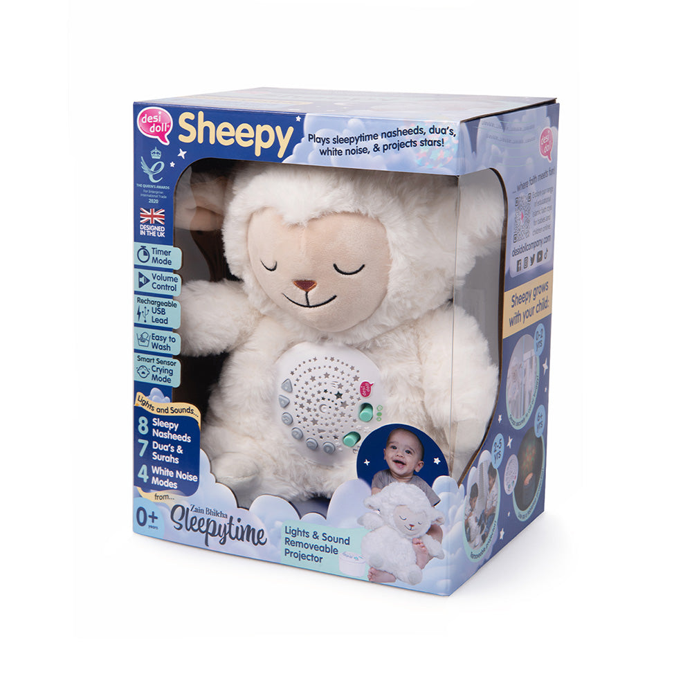 Sheepy Sleepytime Toy with Duas, Nasheeds, lights and white noise