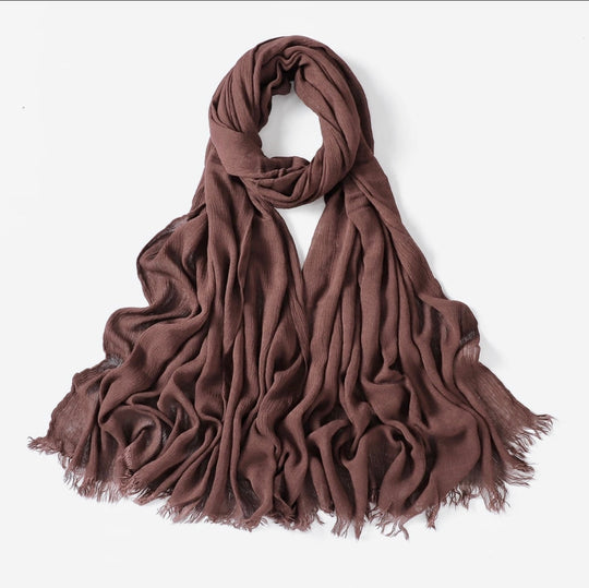 Crinkle Rayon Viscose Hijab/Scarf