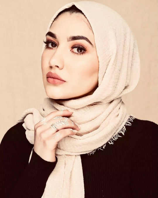 Crimp Frayed Edged  Hijabs / Scarves PH