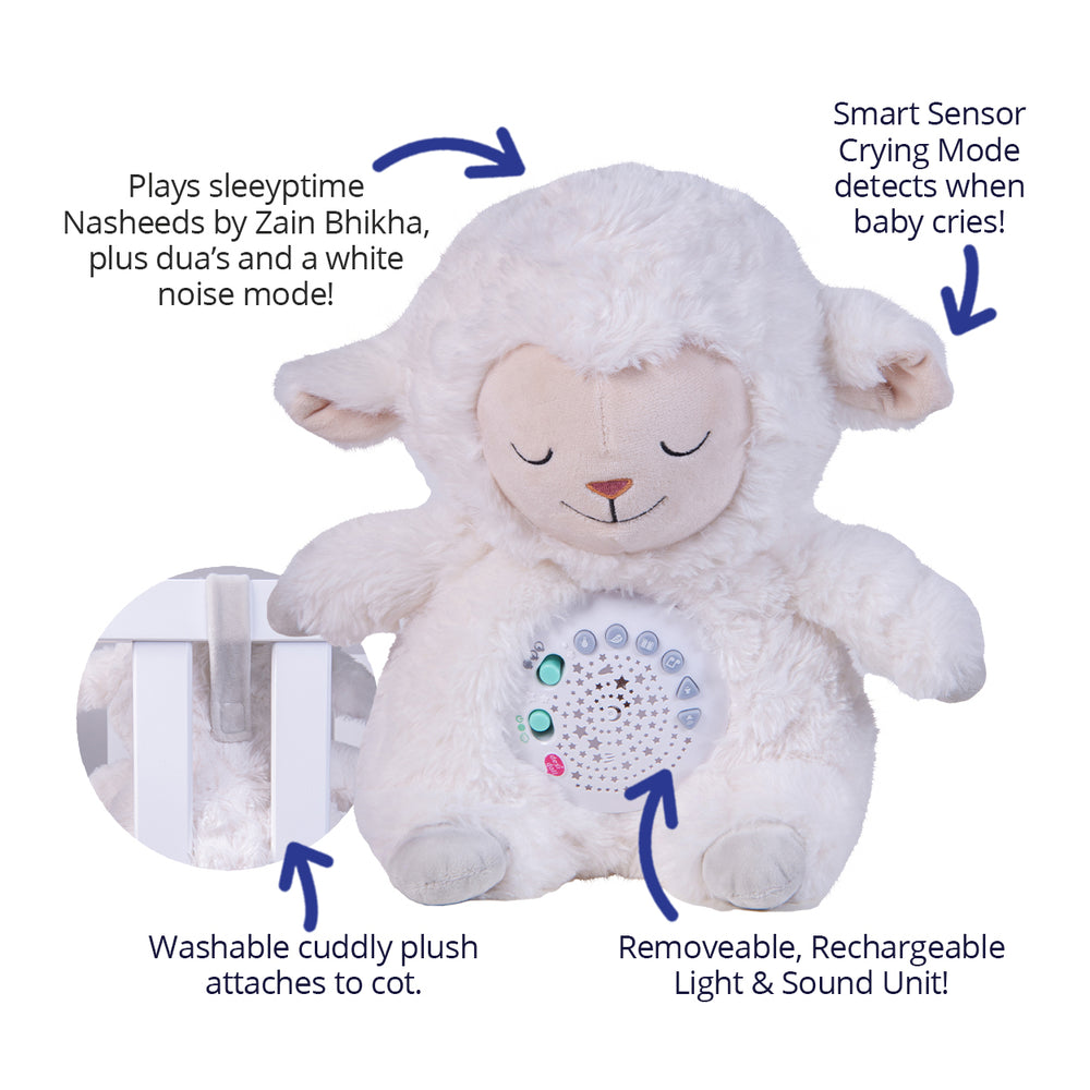 Sheepy Sleepytime Toy with Duas, Nasheeds, lights and white noise