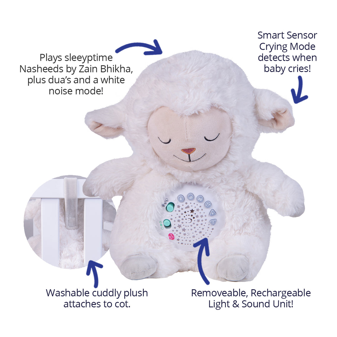 Sheepy Sleepytime Toy with Duas, Nasheeds, lights and white noise