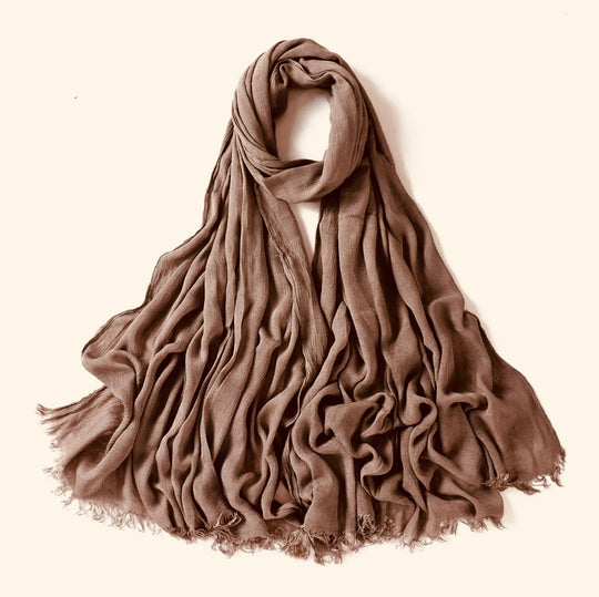 Crinkle Rayon Viscose Hijab/Scarf