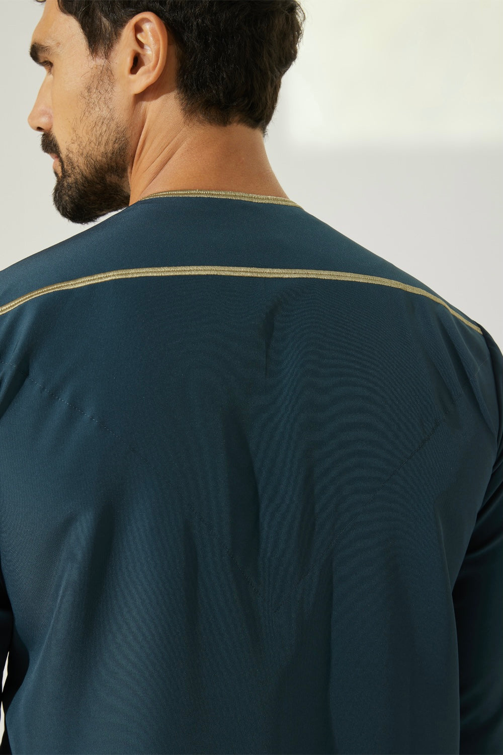 Boys Faris Emirati Jubba/Thobe -  Aegean Blue