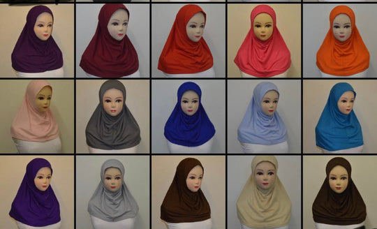 Girls High Cotton Small Hijabs