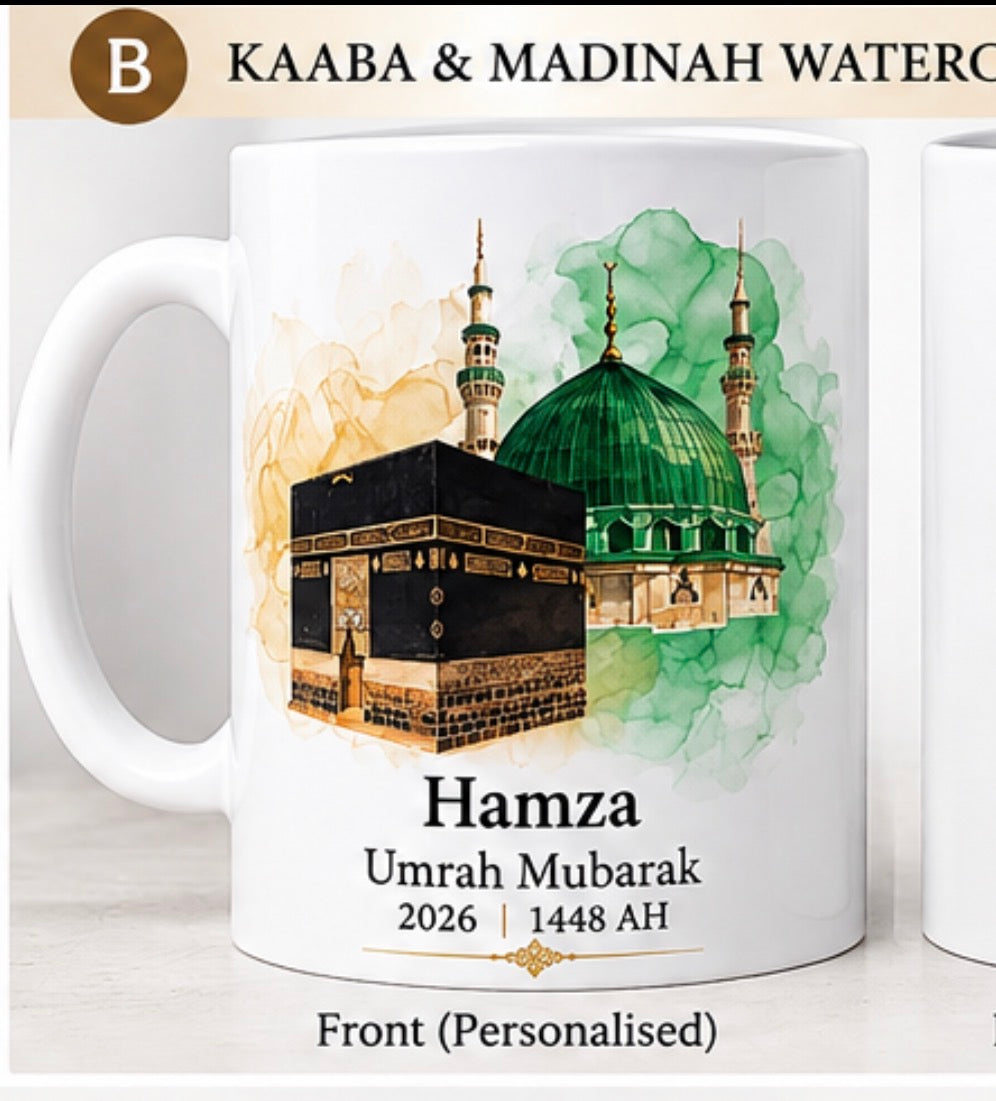 Umrah & Hajj Mubarak Gift Mugs