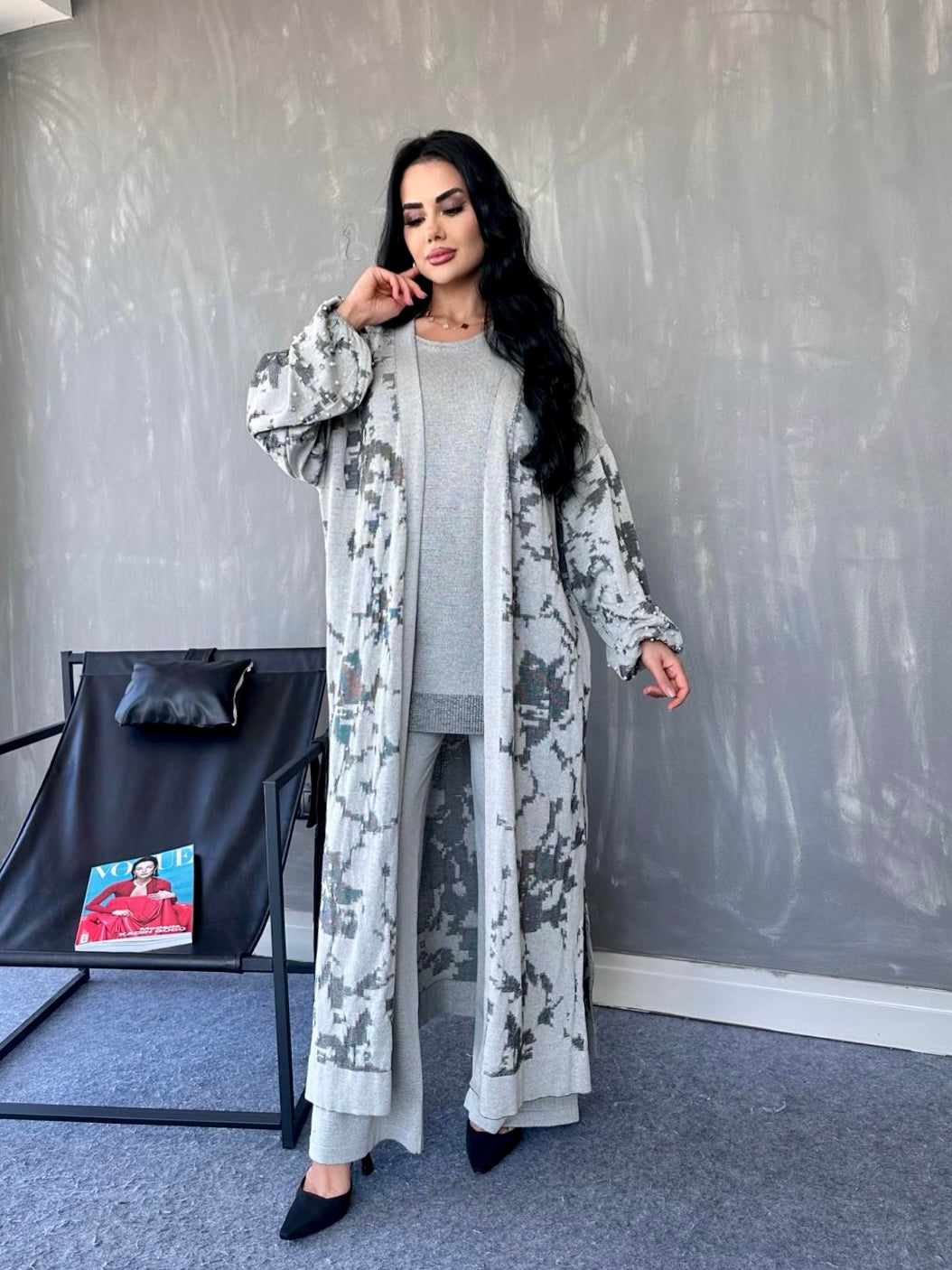 Premium Beaded Turkish Knitted Co-ord set