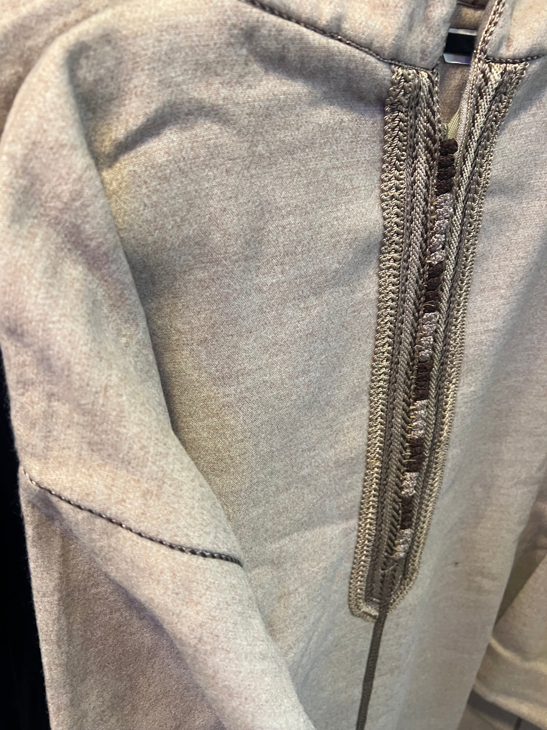 Winter Wool Hooded Moroccan Thobes - Beige