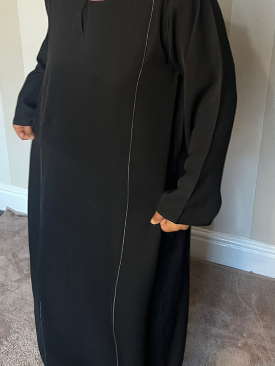 Nida Piping Abaya  CA125