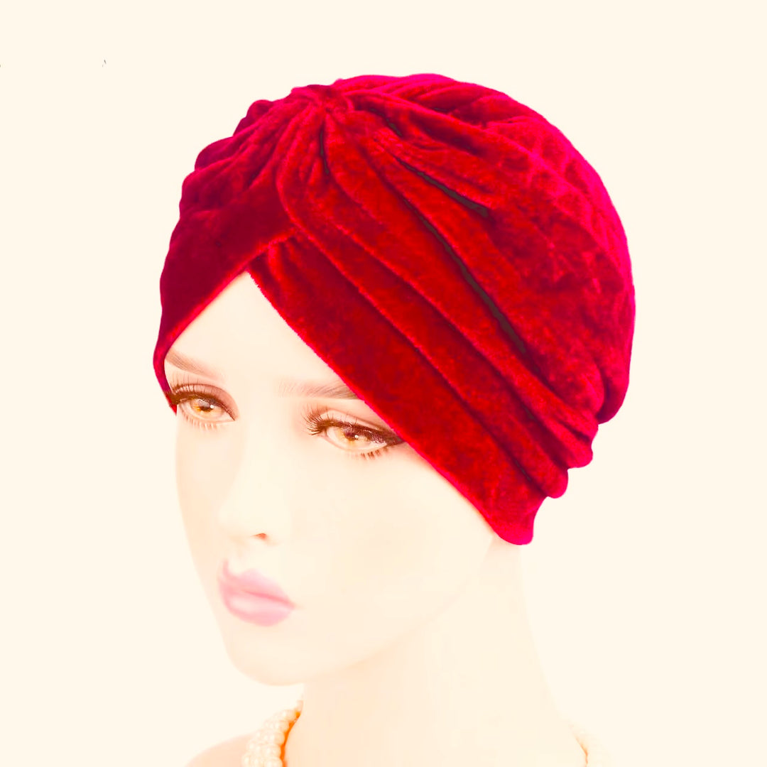 Velvet Ready Turban/ Chemo Cap/ Hat