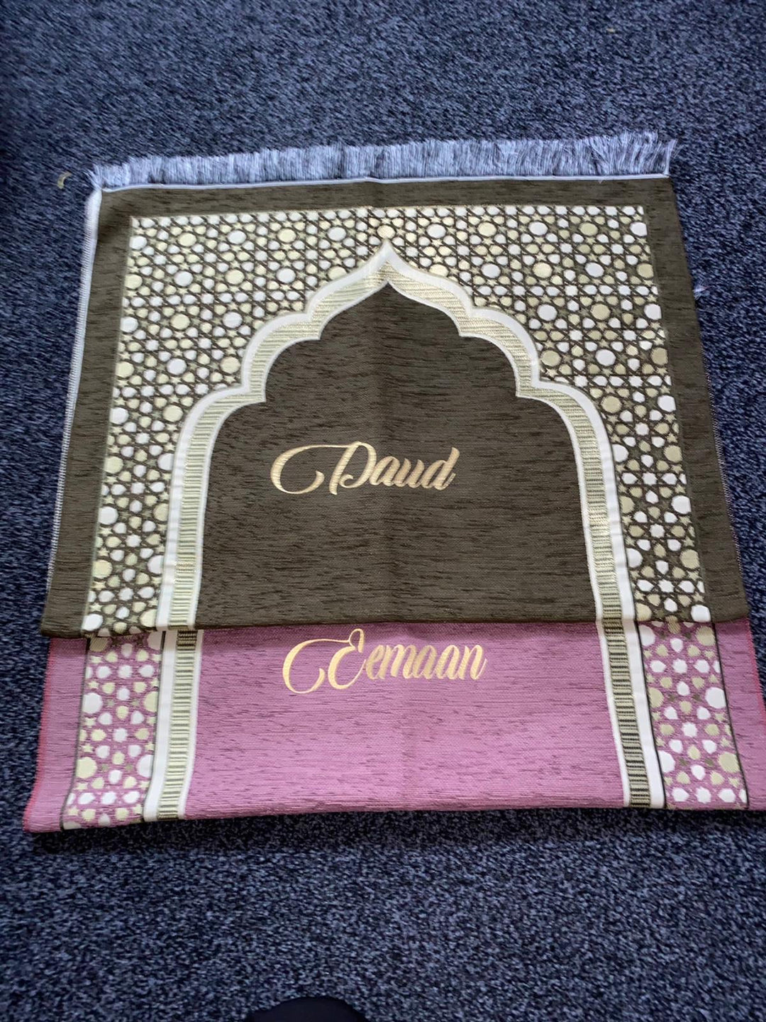 Geometric Light weight Prayer Mat- Plain W920-2- MIX