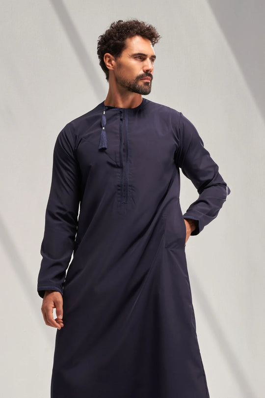Faris Omani Thobe/Jubba - Navy