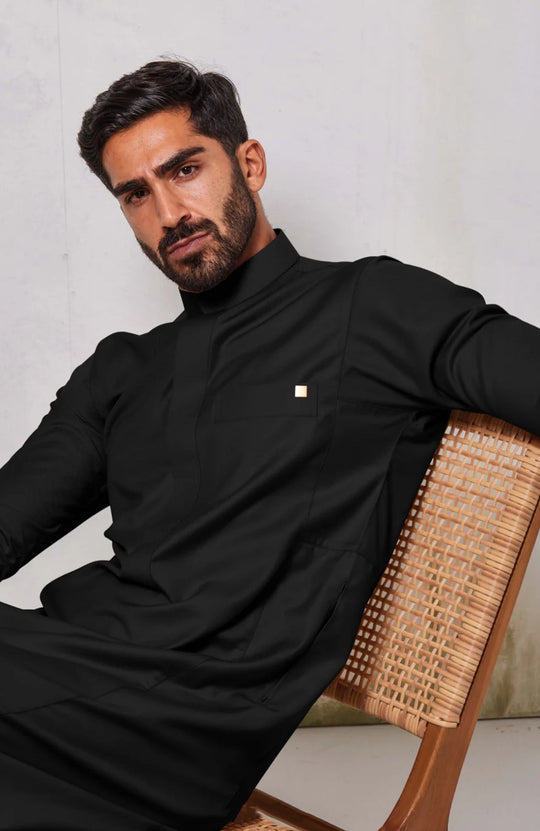 Faris Royal Black Thobe/Jubba