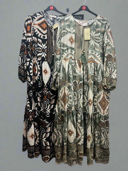 Jia Summer loose print Dress