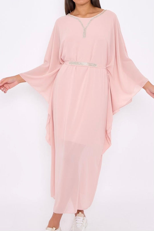 Diamante Chiffon Kaftans- Variation