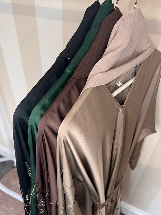 Lily Rhinestone Abaya Set