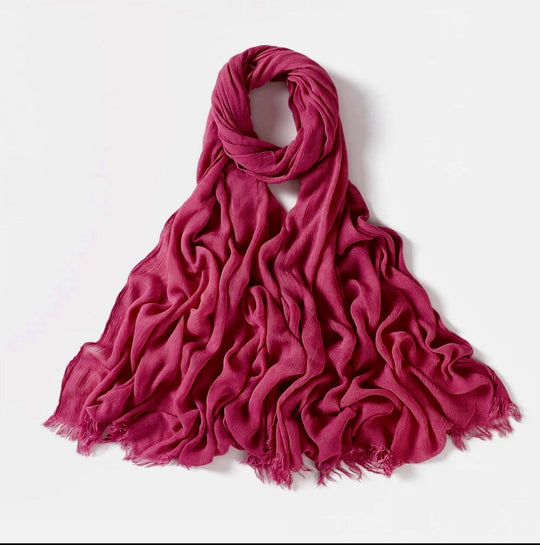 Crinkle Rayon Viscose Hijab/Scarf