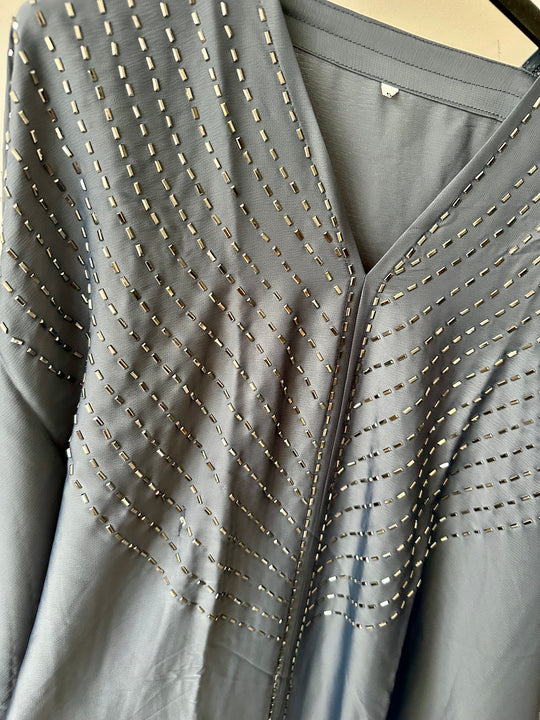 Juwaria Kaftan style Abaya - Grey