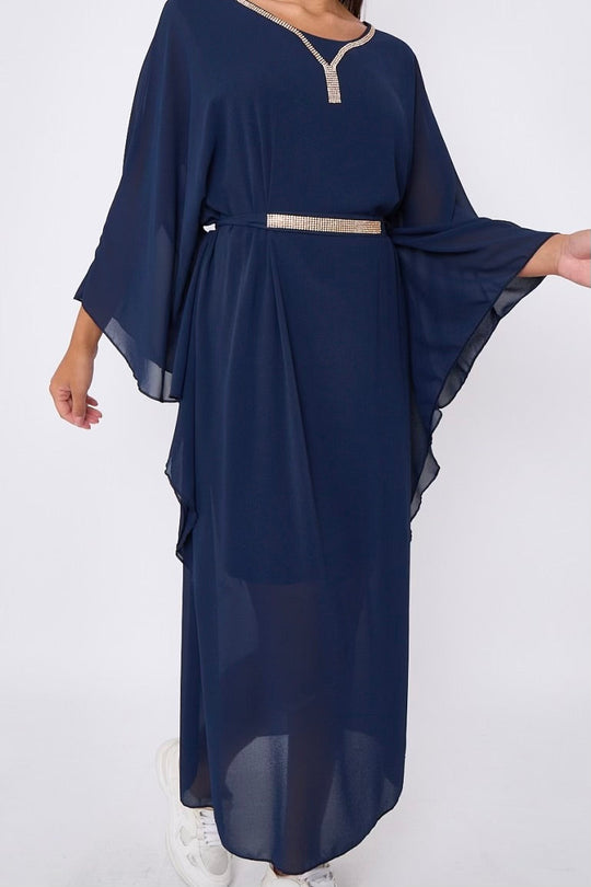 Diamante Chiffon Kaftans- Variation