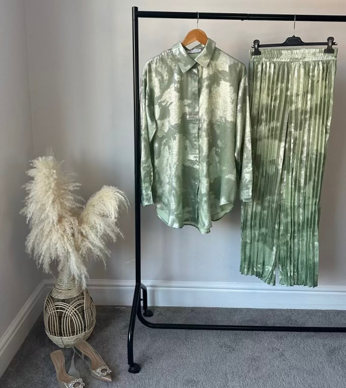 Starry Coords set with Pleated Pants