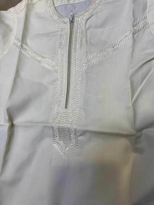 Baby Emirati Rompers in Cream AHR