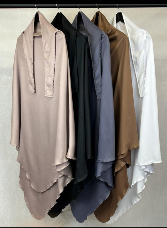 Tie back smooth Burkha/ Khimar - Variety