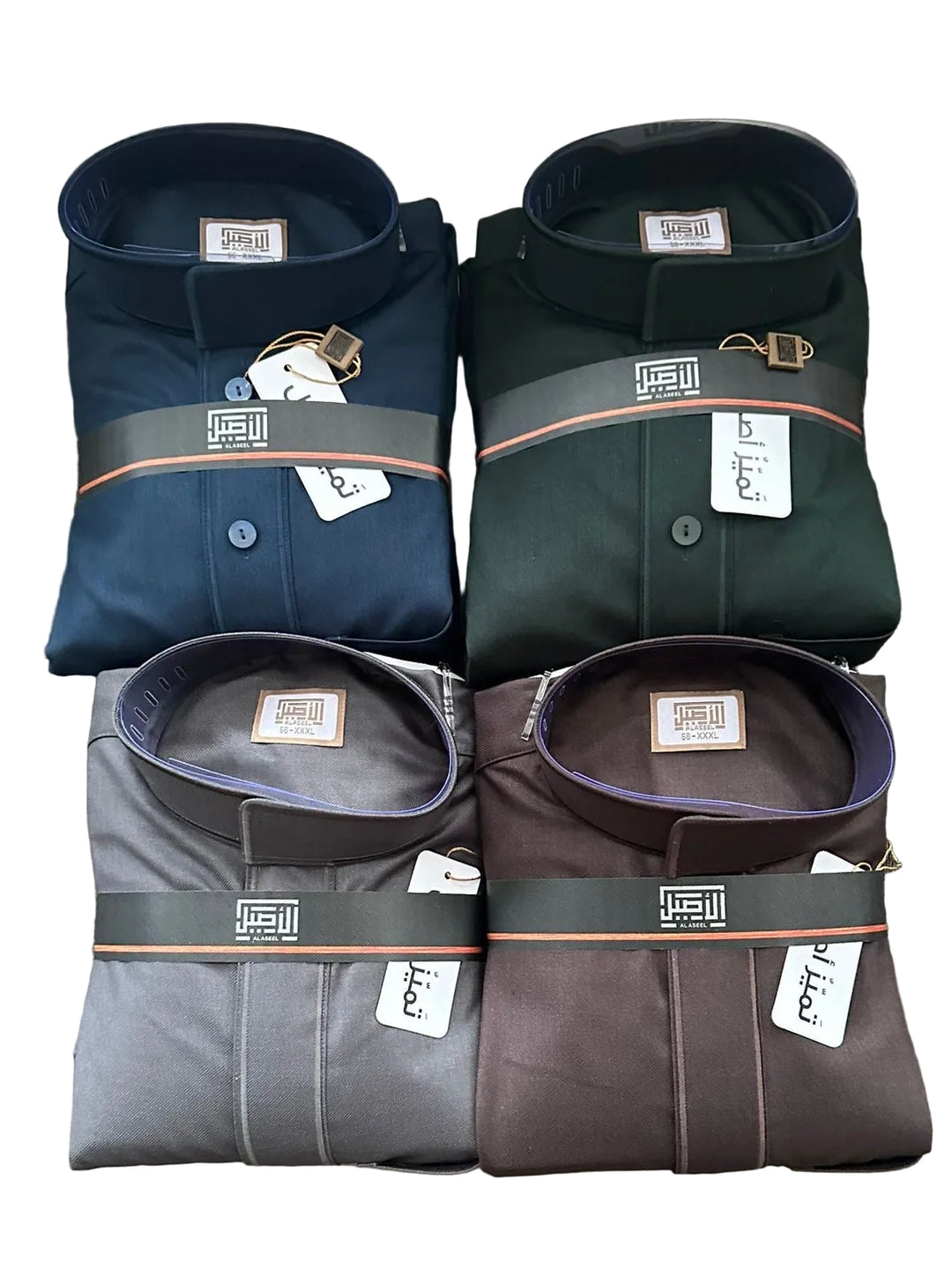 Embroidered Winter Al Aseel Thobes -Midnight Green  Z07