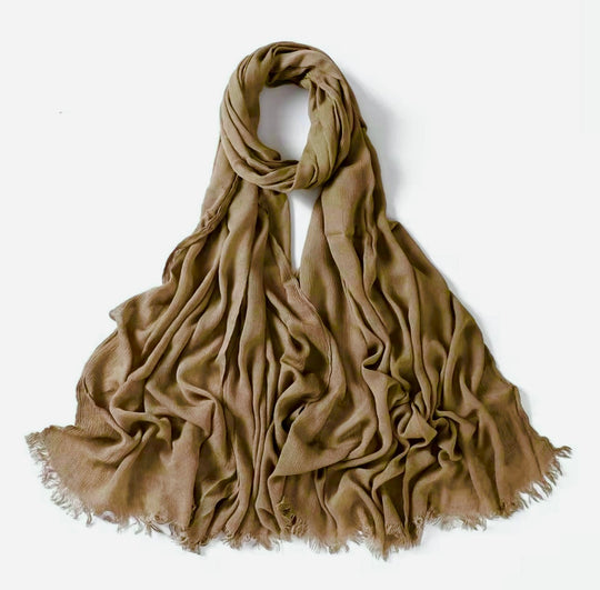Crinkle Rayon Viscose Hijab/Scarf