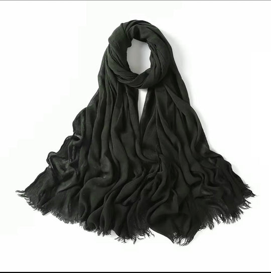 Crinkle Rayon Viscose Hijab/Scarf