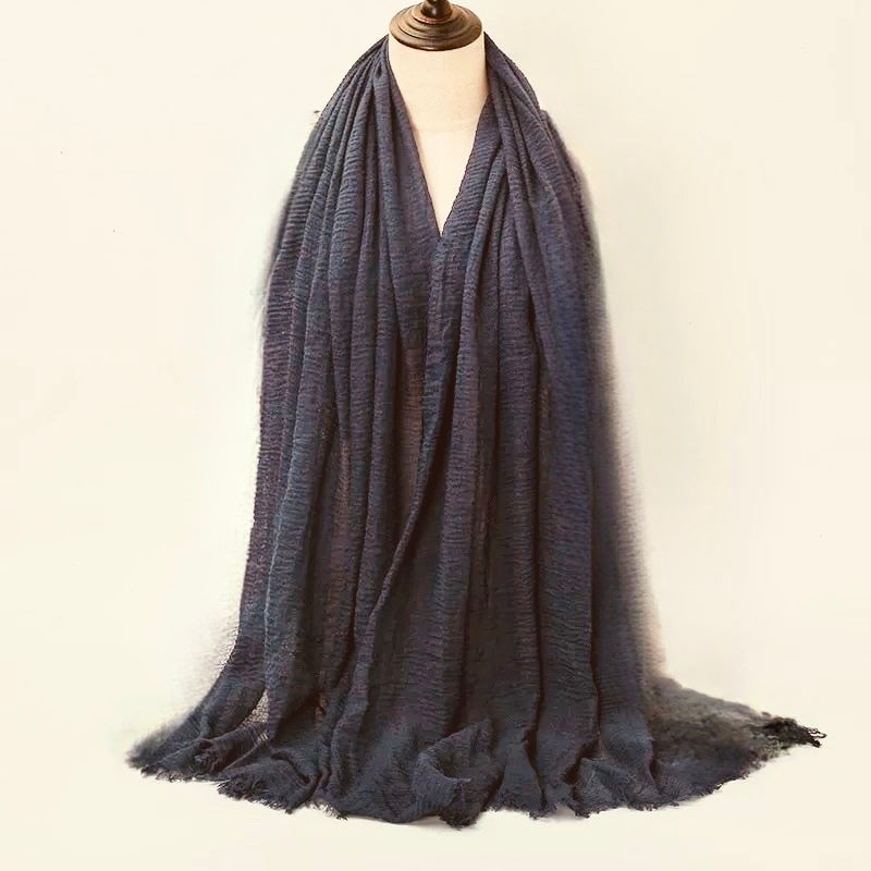 Crimp Frayed Edged  Hijabs / Scarves PH
