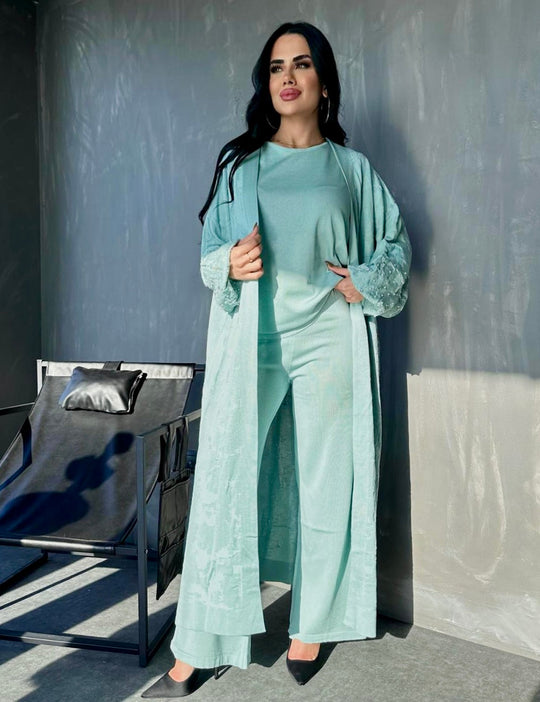 Premium Beaded Turkish Knitted Co-ord set