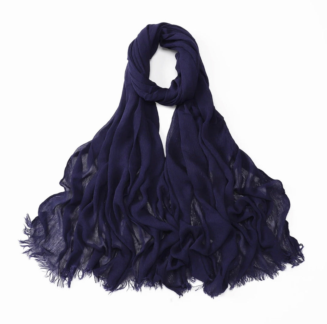 Crinkle Rayon Viscose Hijab/Scarf