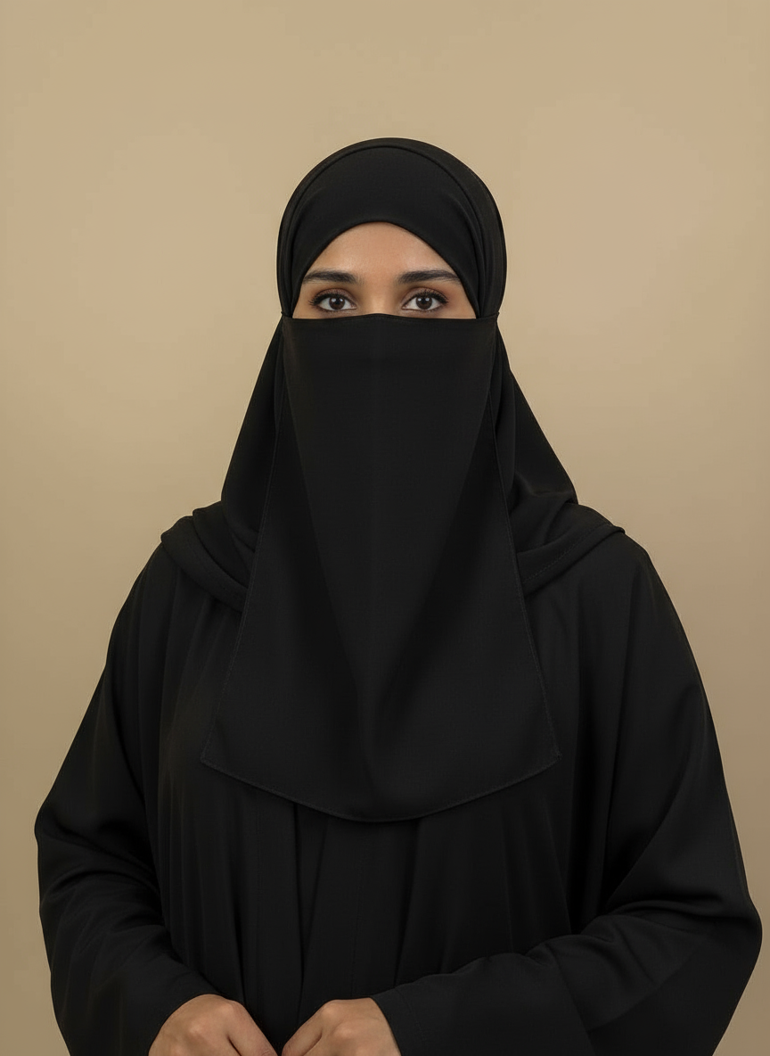 Elasticated Face Veil/Niqabs