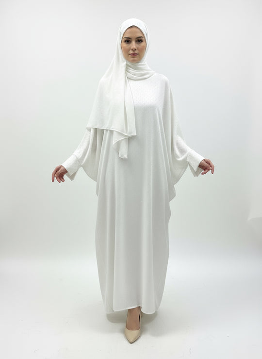 Rhinestone Batwing Abaya in One Size