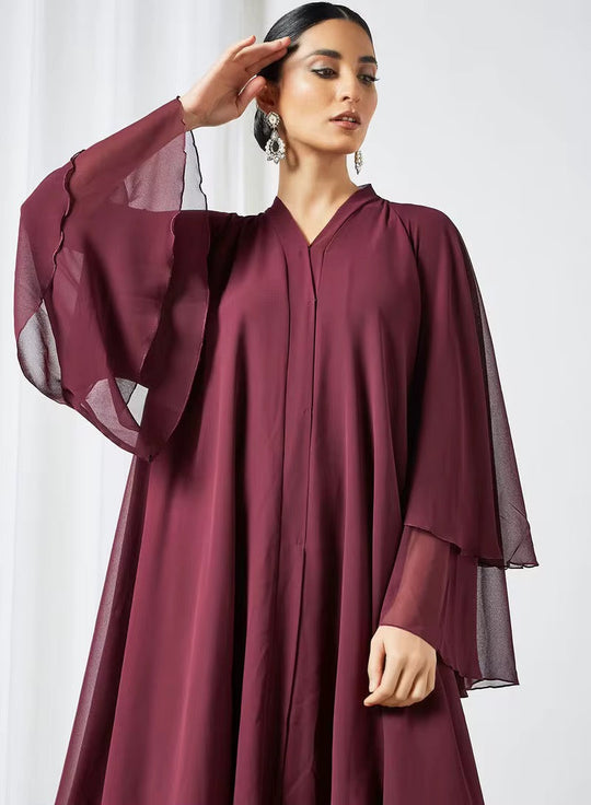Chiffon Ladies Princess Dress Abaya