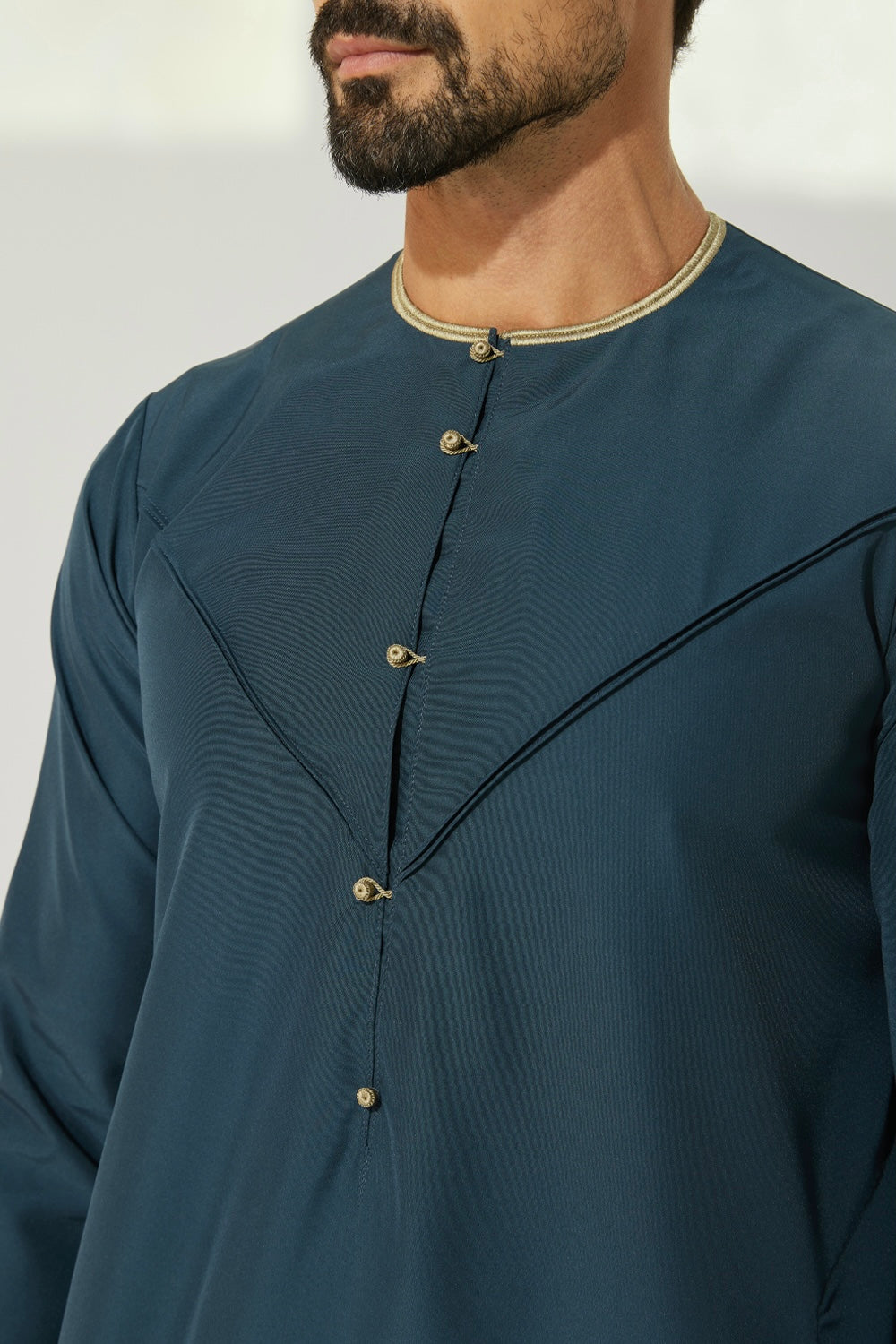 Faris Emirati Thobe/Jubba - Aegean Blue