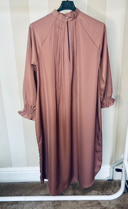 Girls Rose Gold Poet Abaya