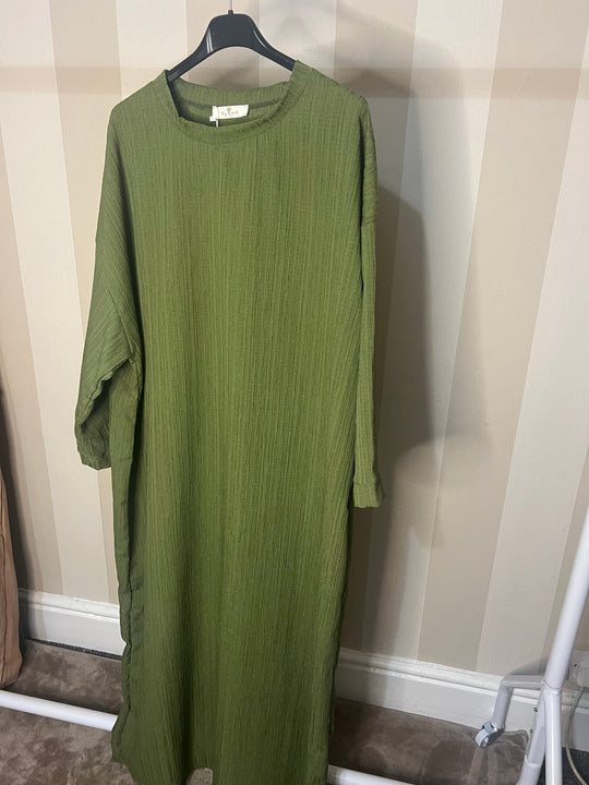 Maxi oversized textured Dress / slip