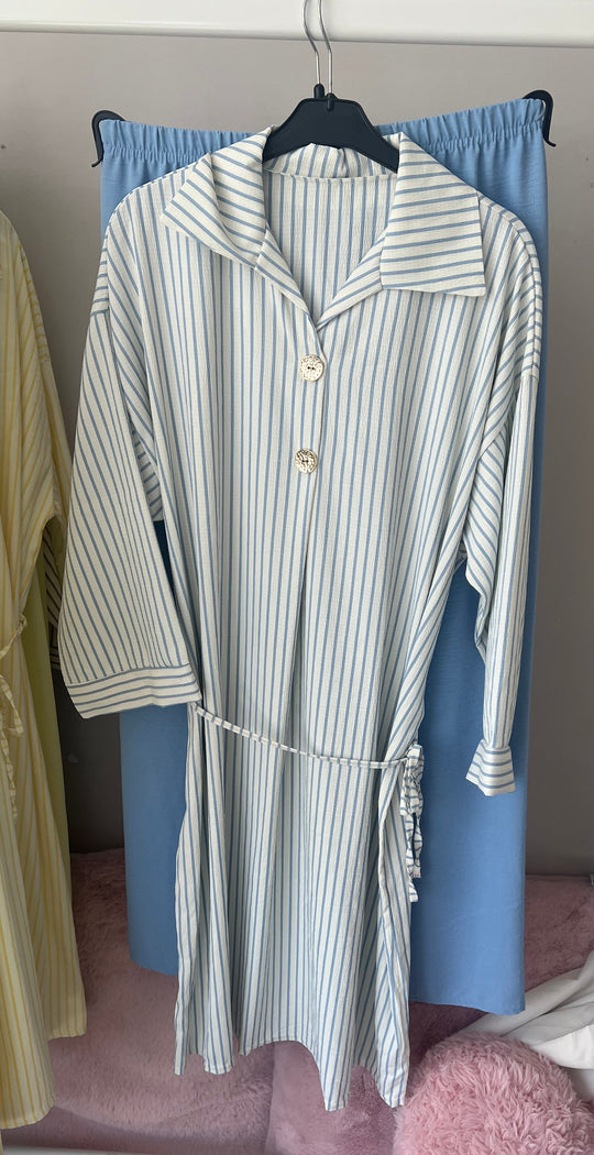 Striped Coords set with belt
