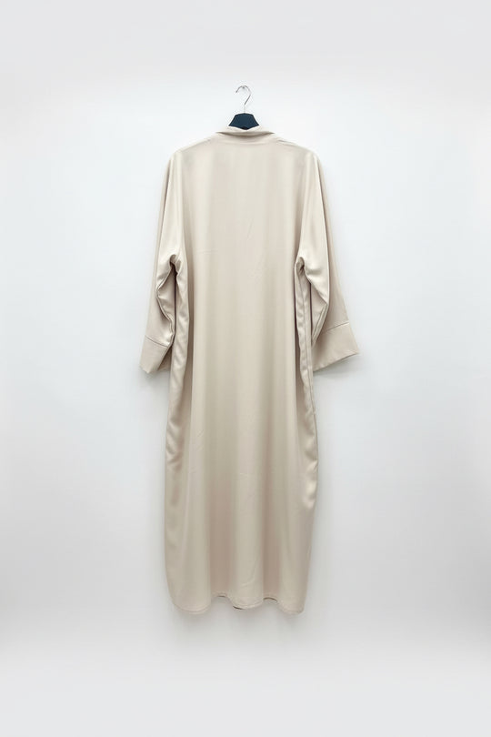 Linen Look Medium weight Duster Coat Midi Length