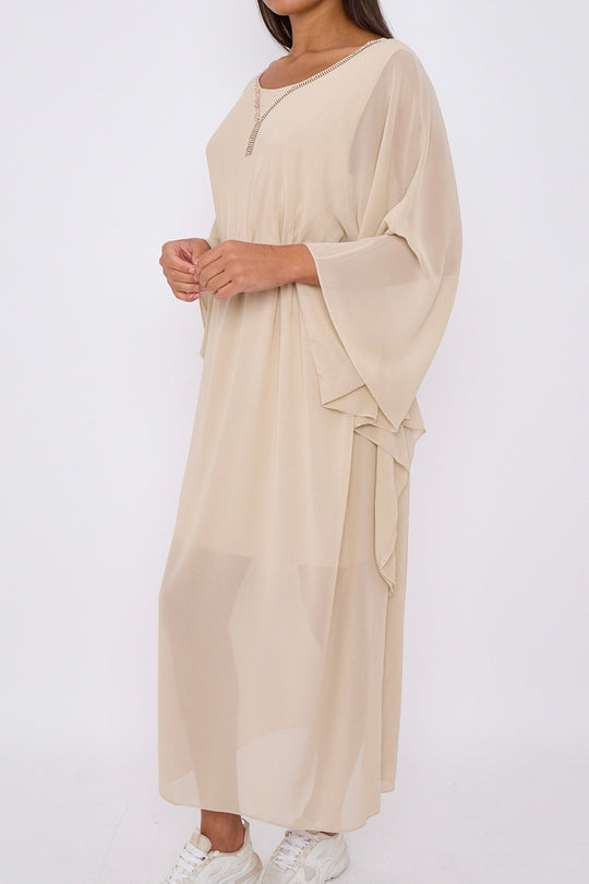 Diamante Chiffon Kaftans- Variation