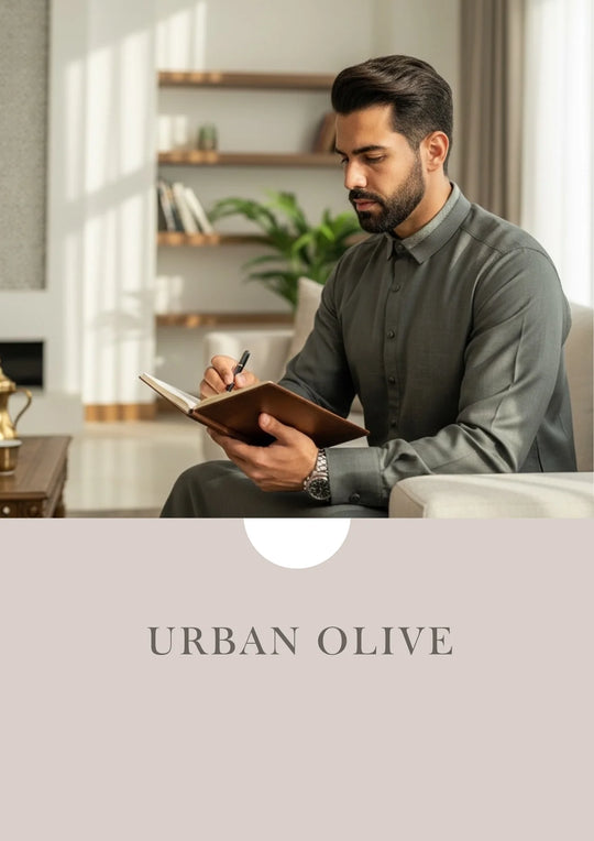 AAR2644 Al Ameer Latest Thobe / Jubba- Urban Olive
