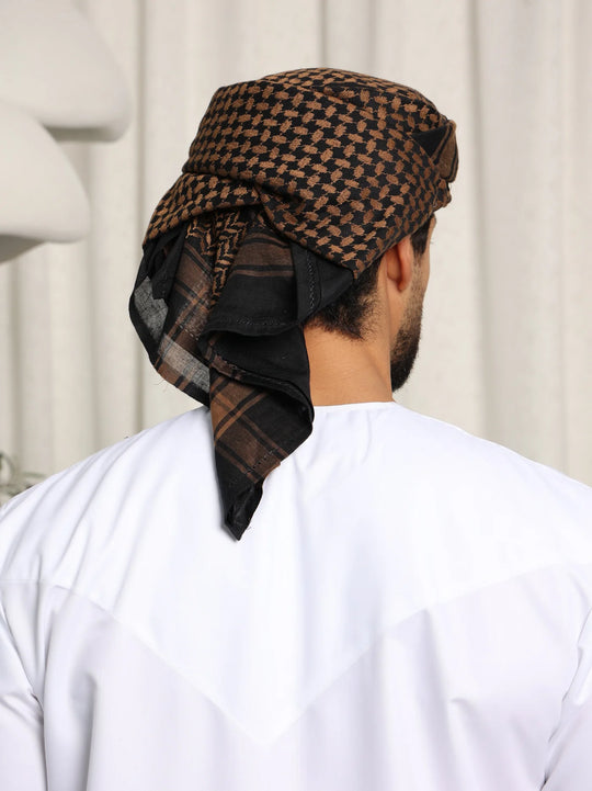 Ready to Wear 2 in 1 Keffiya/ Shemagh /Amama wrap
